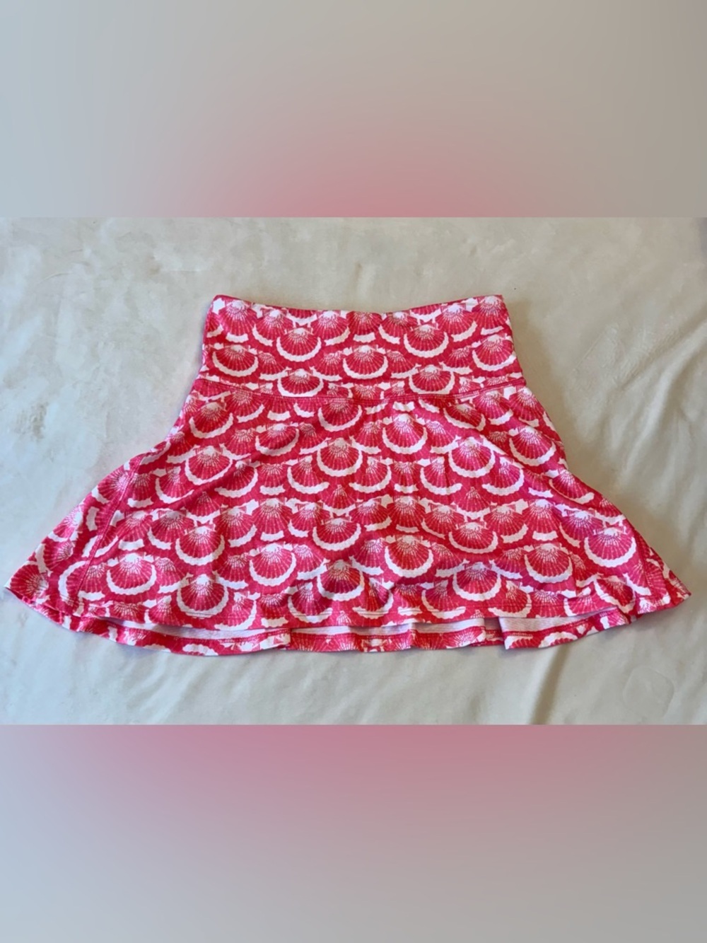 Gottex Coral Seashell Set -Long-sleeve half-zip top and matching skort, sz XS - Picture 8 of 14